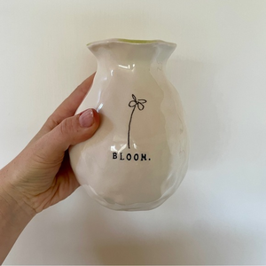 NEW RAE DUNN Ceramic Vase w/ Inspirational‎ Quote